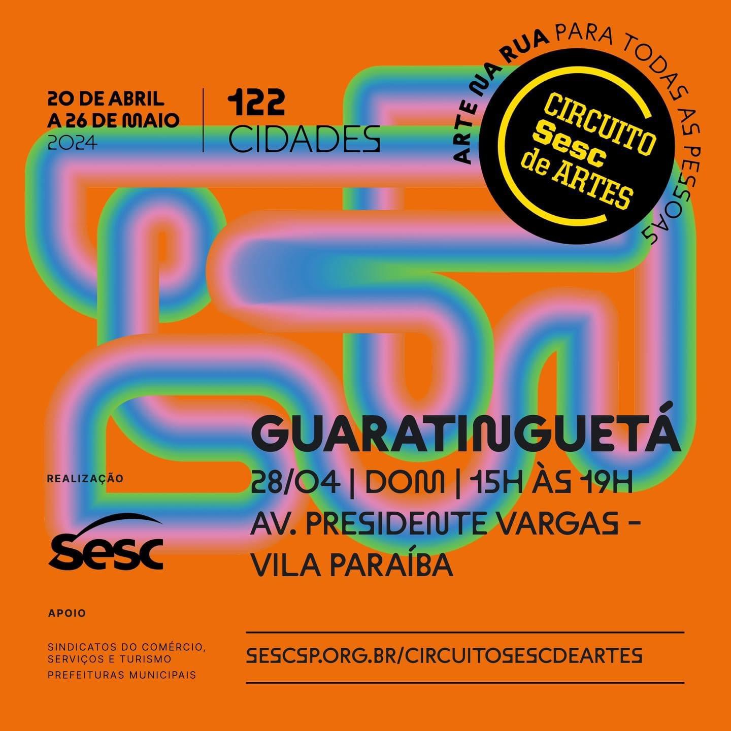 Circuito SESC de Artes chega em Guará