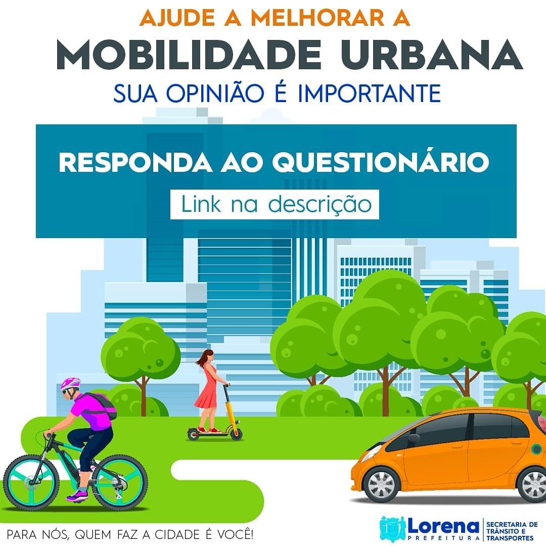 Prefeitura de Lorena disponibiliza questionário para melhorar a mobilidade urbana no município