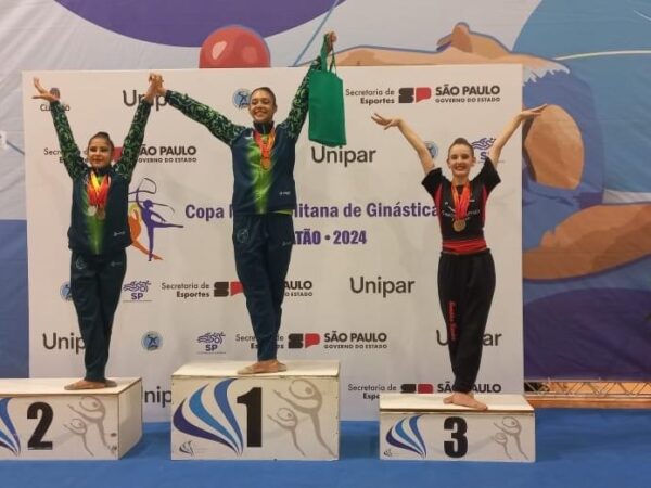 Equipe de ginástica rítmica FADENP Guaratinguetá se destaca na Copa Metropolitana