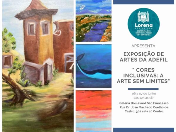 Prefeitura de Lorena promove exposição de obras de artistas com deficiência