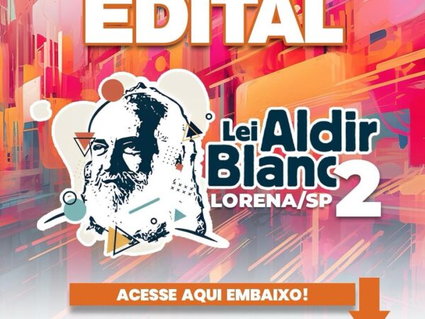 Inscrições de projetos culturais da Lei Aldir Blanc 2 podem ser feitas até dia 26 em Lorena