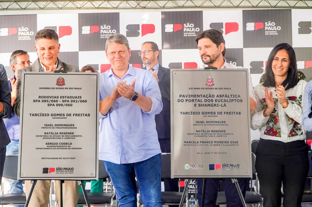 Governador inaugura estrada PIN 040 em Pindamonhangaba