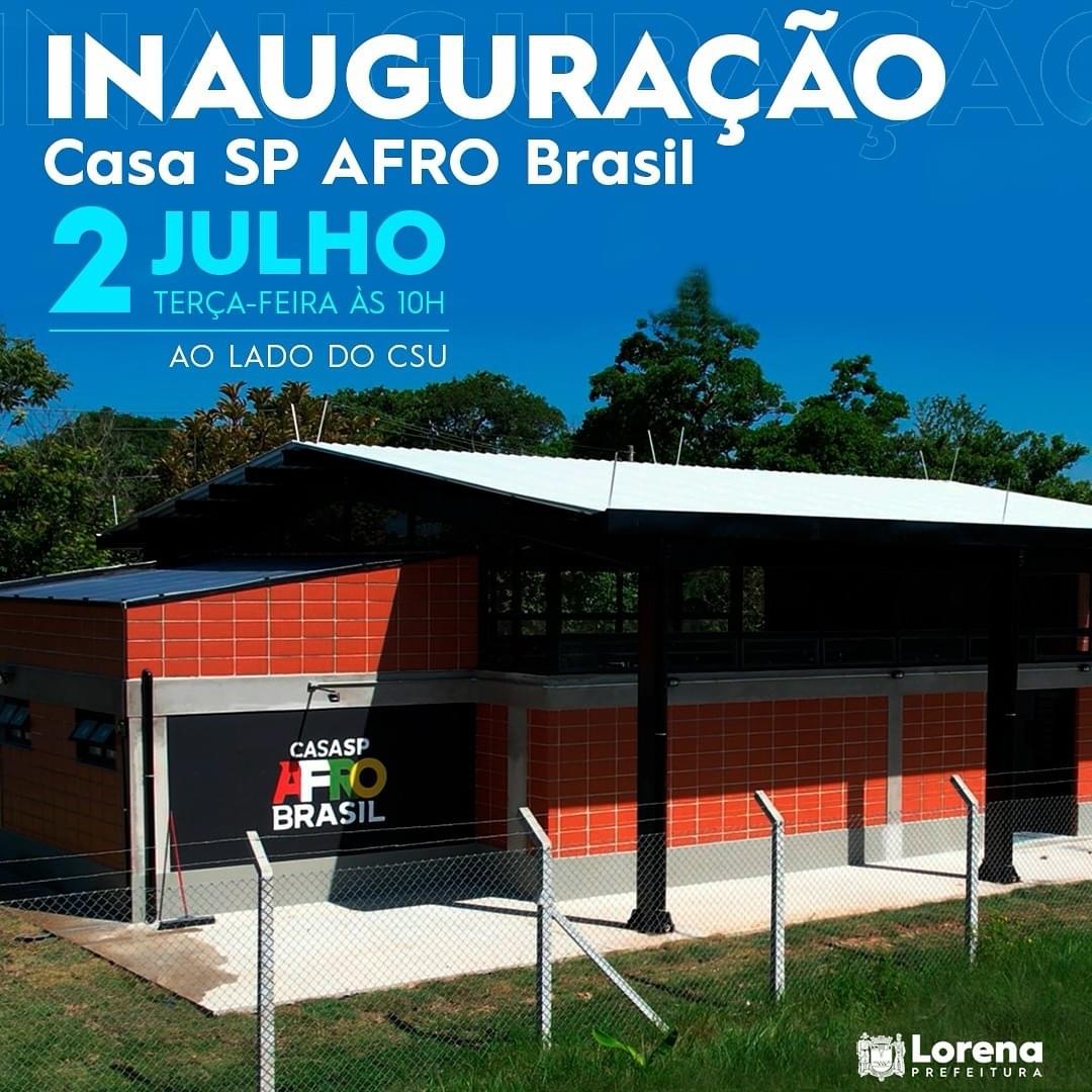 Casa SP Afro Brasil de Lorena será inaugurada na próxima terça-feira (02)