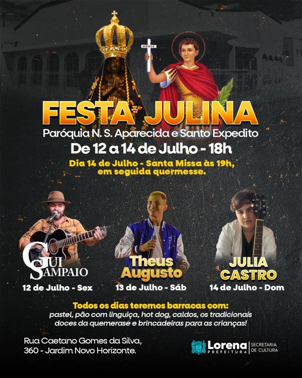 Paróquia N.S. Aparecida e Santo Expedito realiza Festa Julina em Lorena