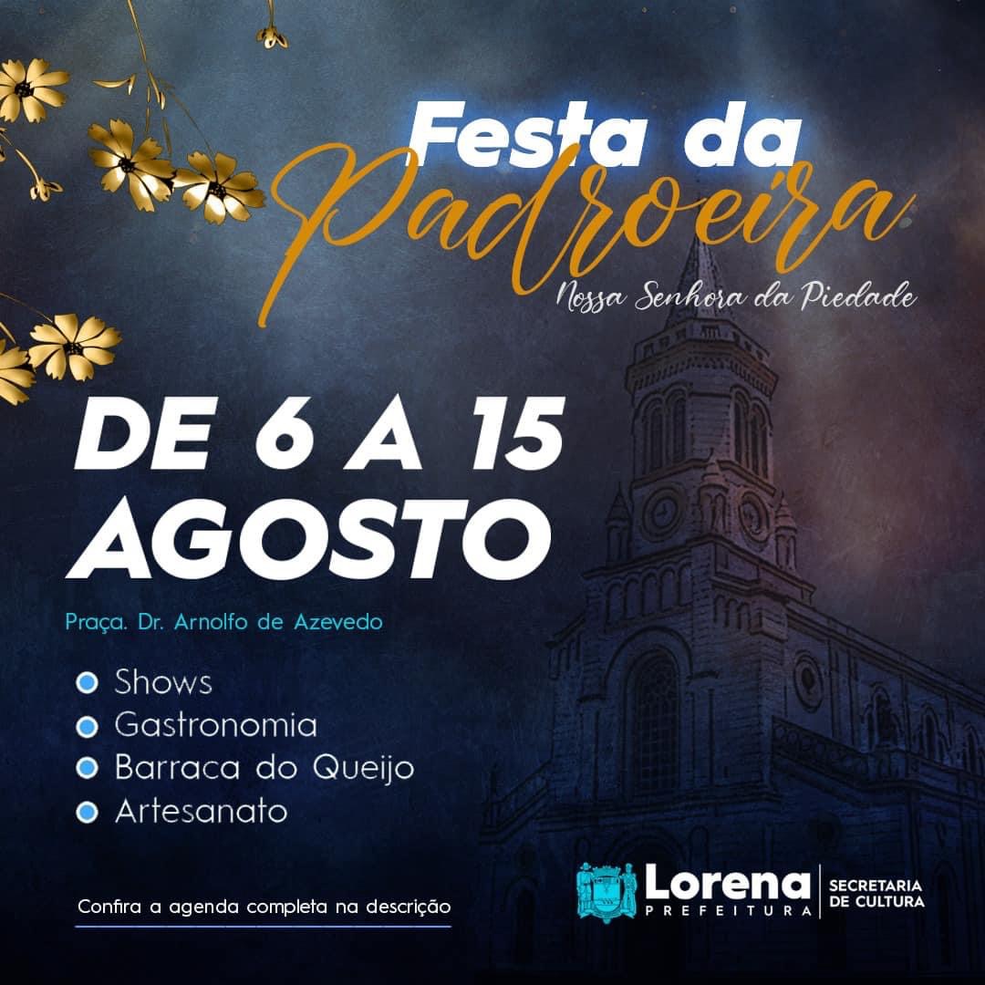 Lorena divulga programação da Festa da Padroeira deste ano