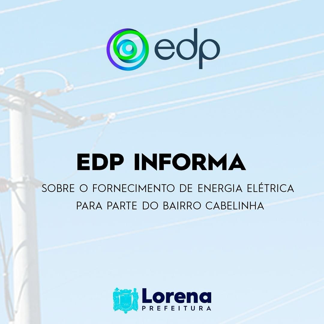 EDP fala sobre fornecimento de energia para parte do bairro Cabelinha