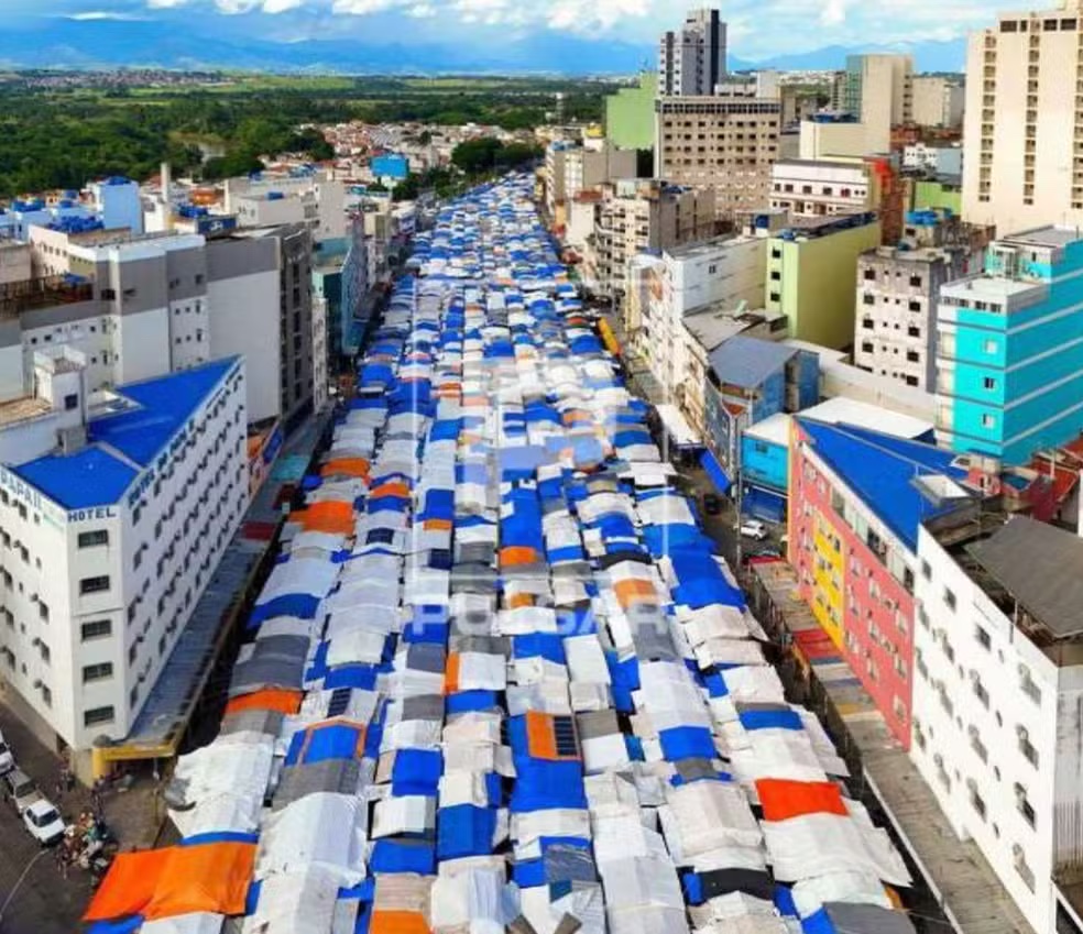 Justiça ordena desobstrução da feira livre de Aparecida