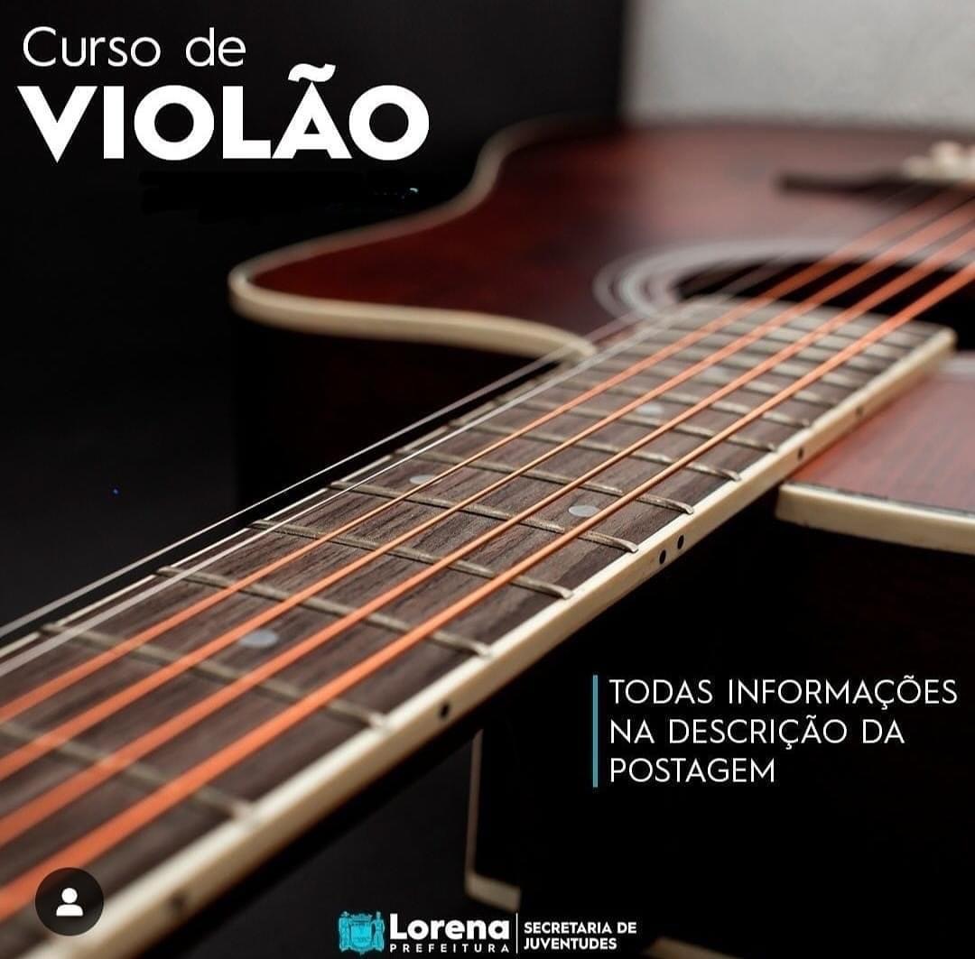 Prefeitura de Lorena oferece curso gratuito de violão para jovens de 15 a 29 anos