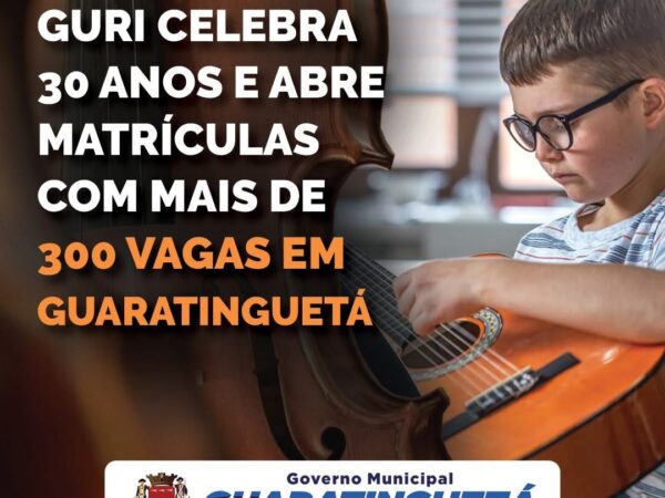 GURI celebra 30 anos e abre matrículas em Guaratinguetá