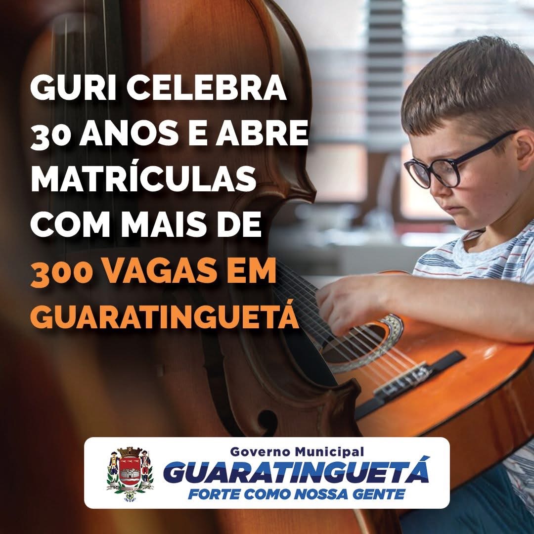 GURI celebra 30 anos e abre matrículas em Guaratinguetá