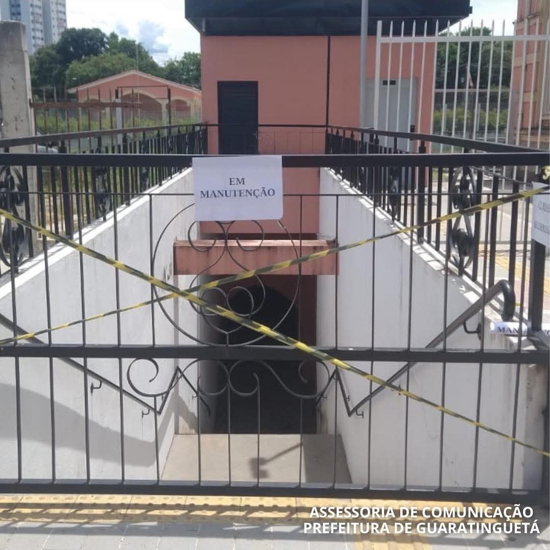 Guará interdita túnel Nicolau Bazzarelli preventivamente