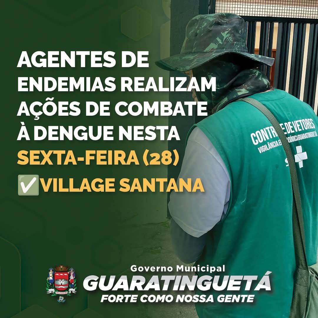 Agentes de Endemias realizam ações de combate à dengue nesta sexta-feira (28)