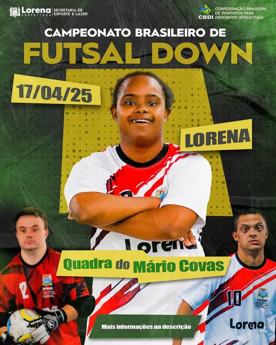 Lorena sedia Campeonato Brasileiro de Futsal Down