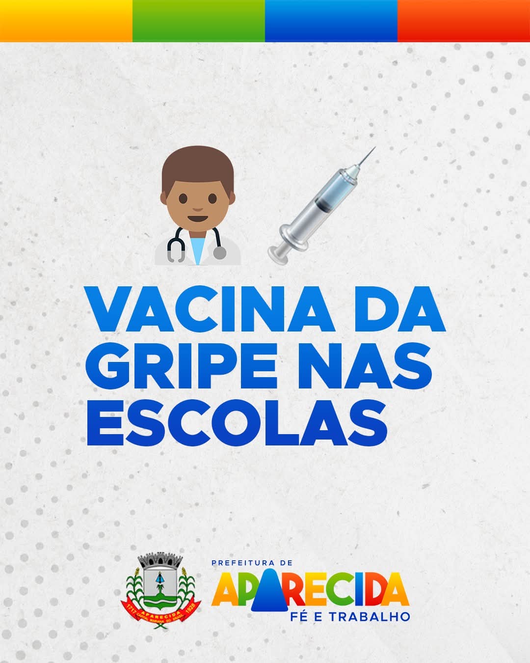 Vacinação nas escolas de Aparecida na próxima semana
