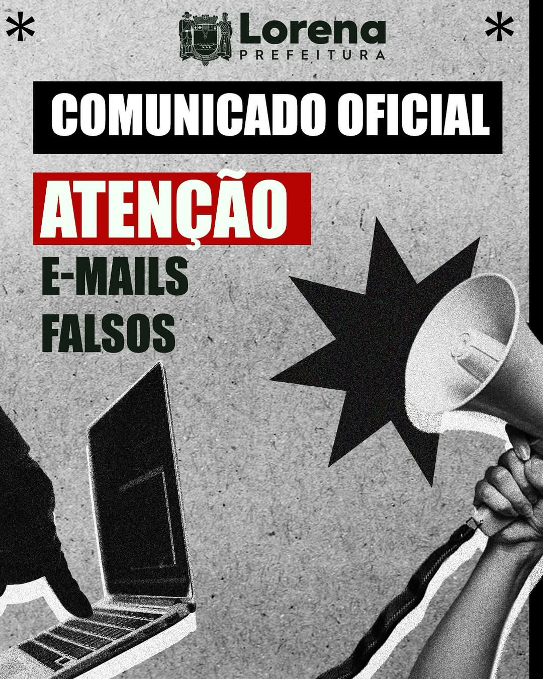 Comunicado Oficial – e-mails falsos