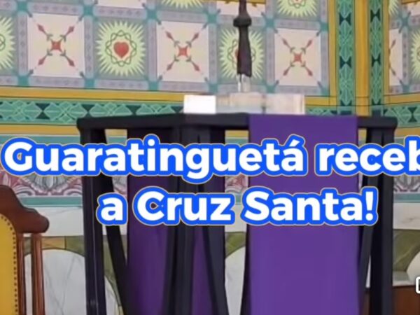 Cruz Histórica da 1ª Missa no Brasil visita o Santuário Frei Galvão