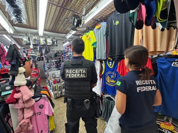 Receita Federal apreende mais de R$ 1 milhão em mercadorias no comércio do Santuário Nacional de Aparecida