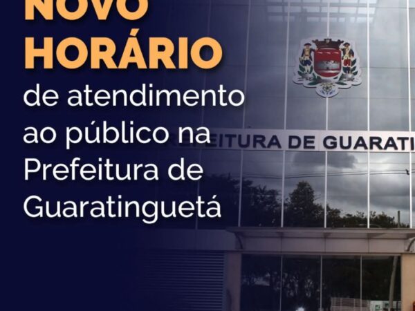 Guará divulga novo horário de atendimento na Prefeitura