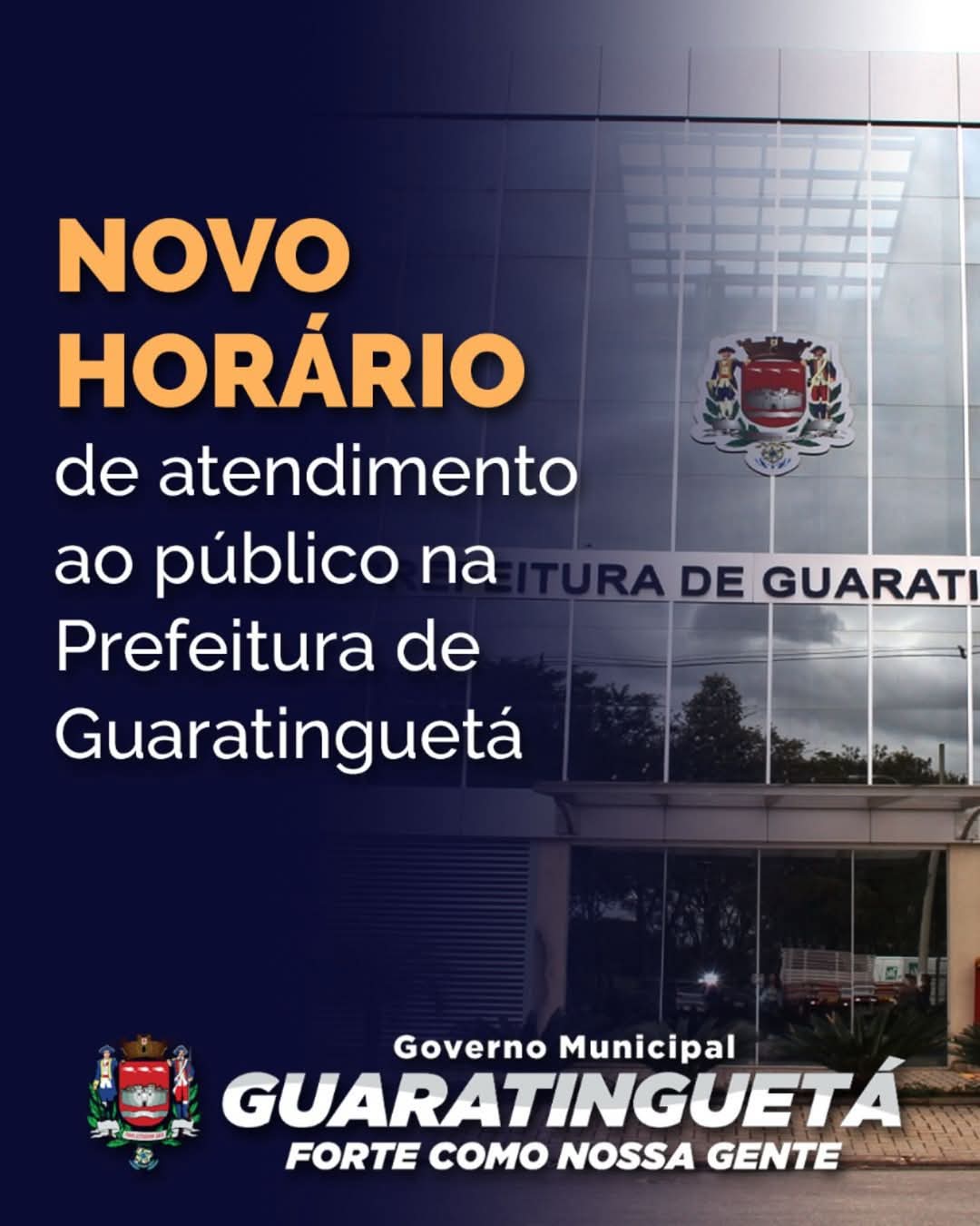 Guará divulga novo horário de atendimento na Prefeitura