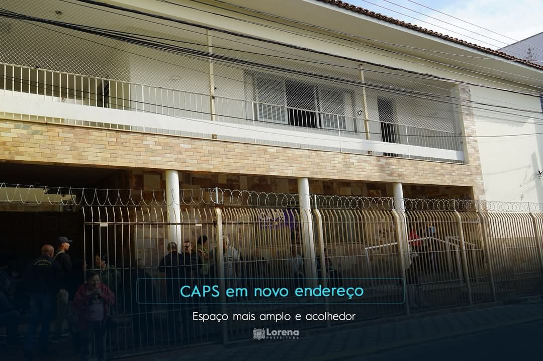 CAPS passa a funcionar em novo endereço, em Lorena