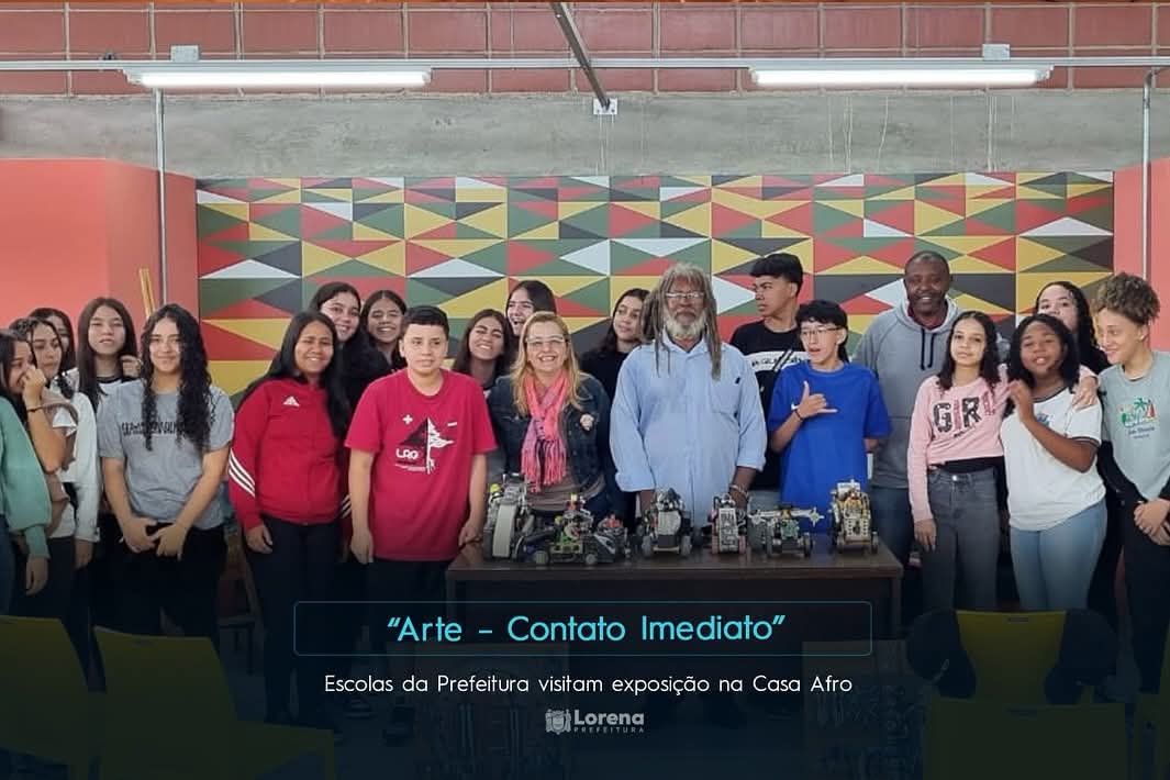 Escolas da rede municipal de Lorena visitam exposição cultural na Casa SP Afro Brasil