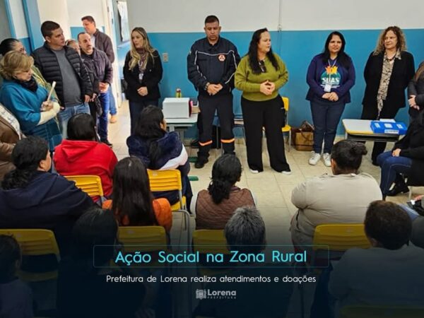 Prefeitura de Lorena realiza ação  na zona rural com atendimentos e doações