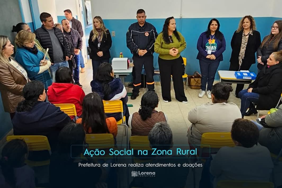 Prefeitura de Lorena realiza ação  na zona rural com atendimentos e doações