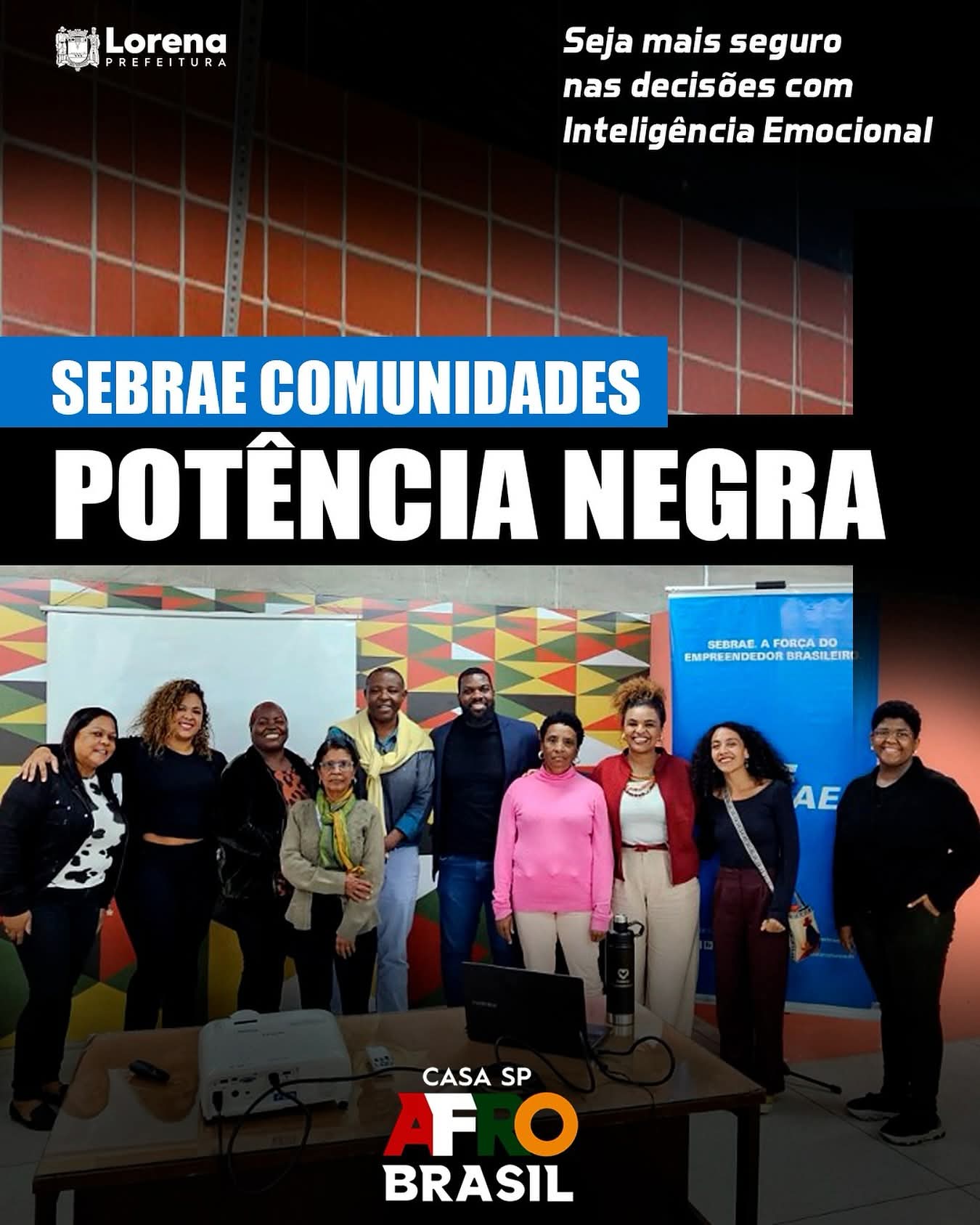 Sebrae promove evento sobre inteligência emocional voltado para empreendedores negros, em Lorena