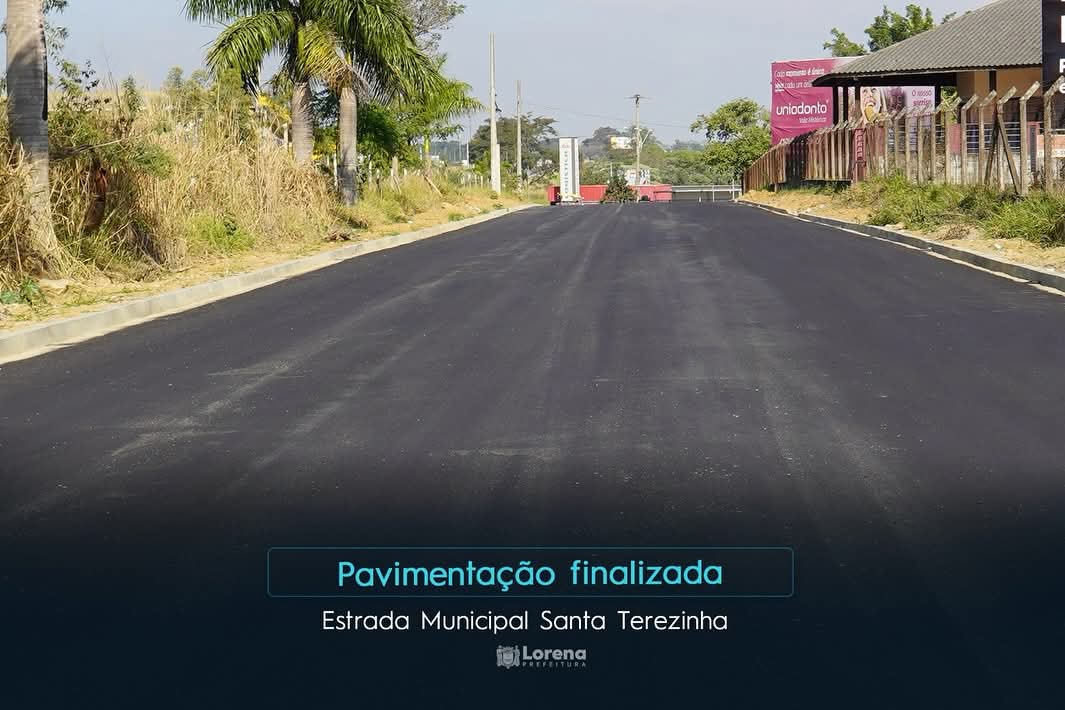 Prefeitura finaliza pavimentação da Estrada Municipal Santa Terezinha