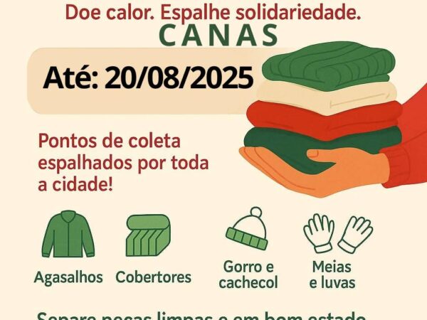 Campanha do Agasalho em Canas