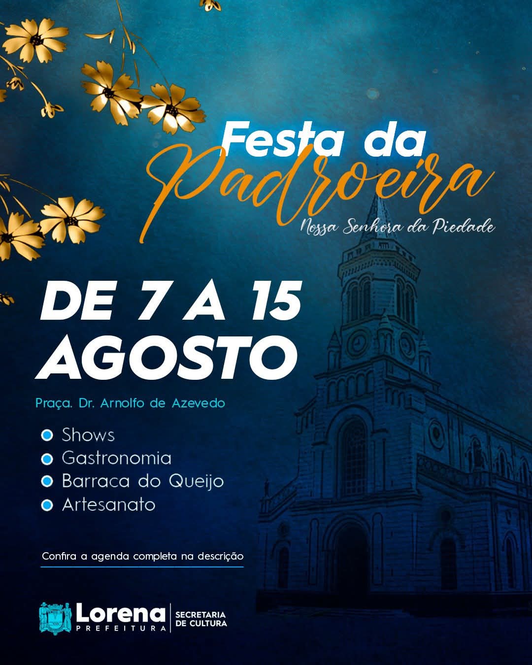Confira a programação da Festa da Padroeira 2025