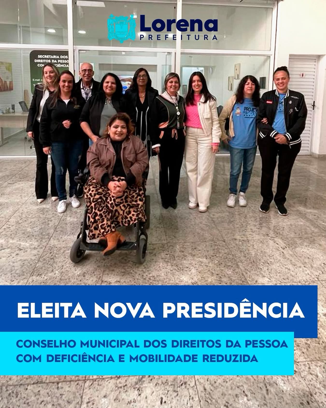 Conselho Municipal dos Direitos da Pessoa com Deficiência e Mobilidade Reduzida de Lorena elege nova presidência