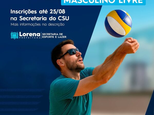 Vem aí a Copa Lorena de Vôlei de Areia Masculino Livre