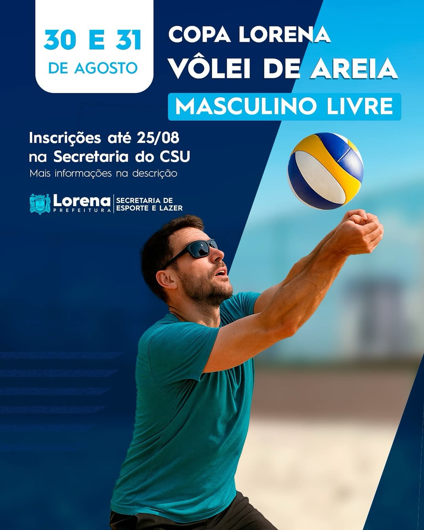 Vem aí a Copa Lorena de Vôlei de Areia Masculino Livre
