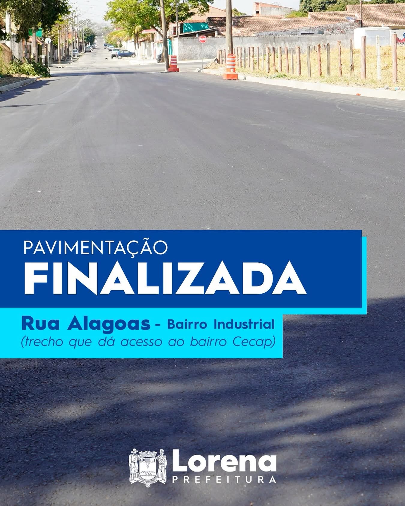 Prefeitura finaliza pavimentação da Rua Alagoas, no bairro Cidade Industrial