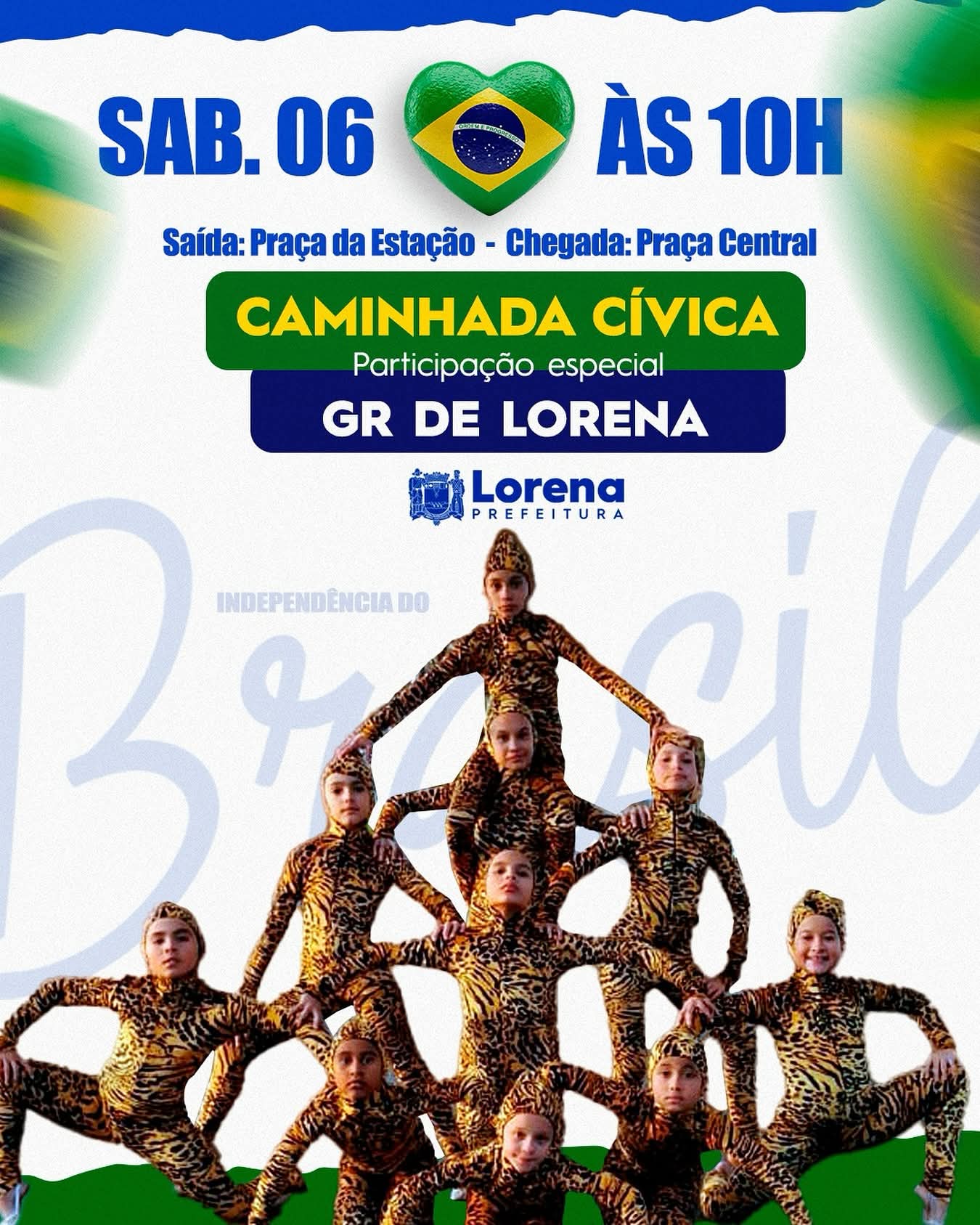 Caminhada Cívica conta com participação especial da GR Lorena
