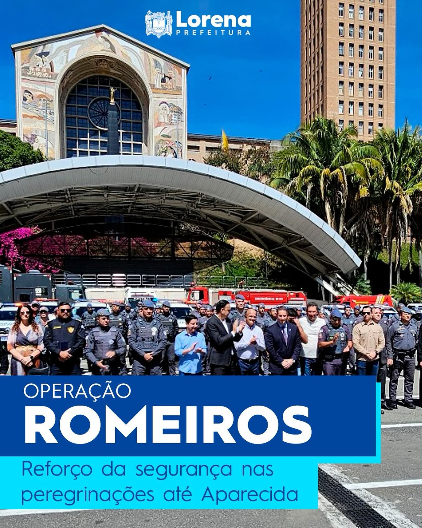 PM inicia Operação Romeiros, para reforço da segurança nas peregrinações até Aparecida