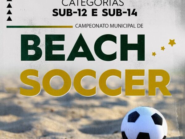Campeonato Municipal de Beach Soccer acontece em 27 e 28 de setembro em Lorena