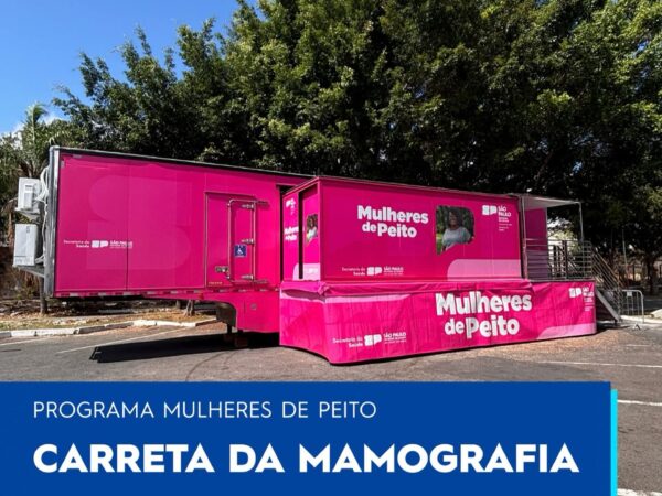A Carreta da Mamografia chegou em Lorena
