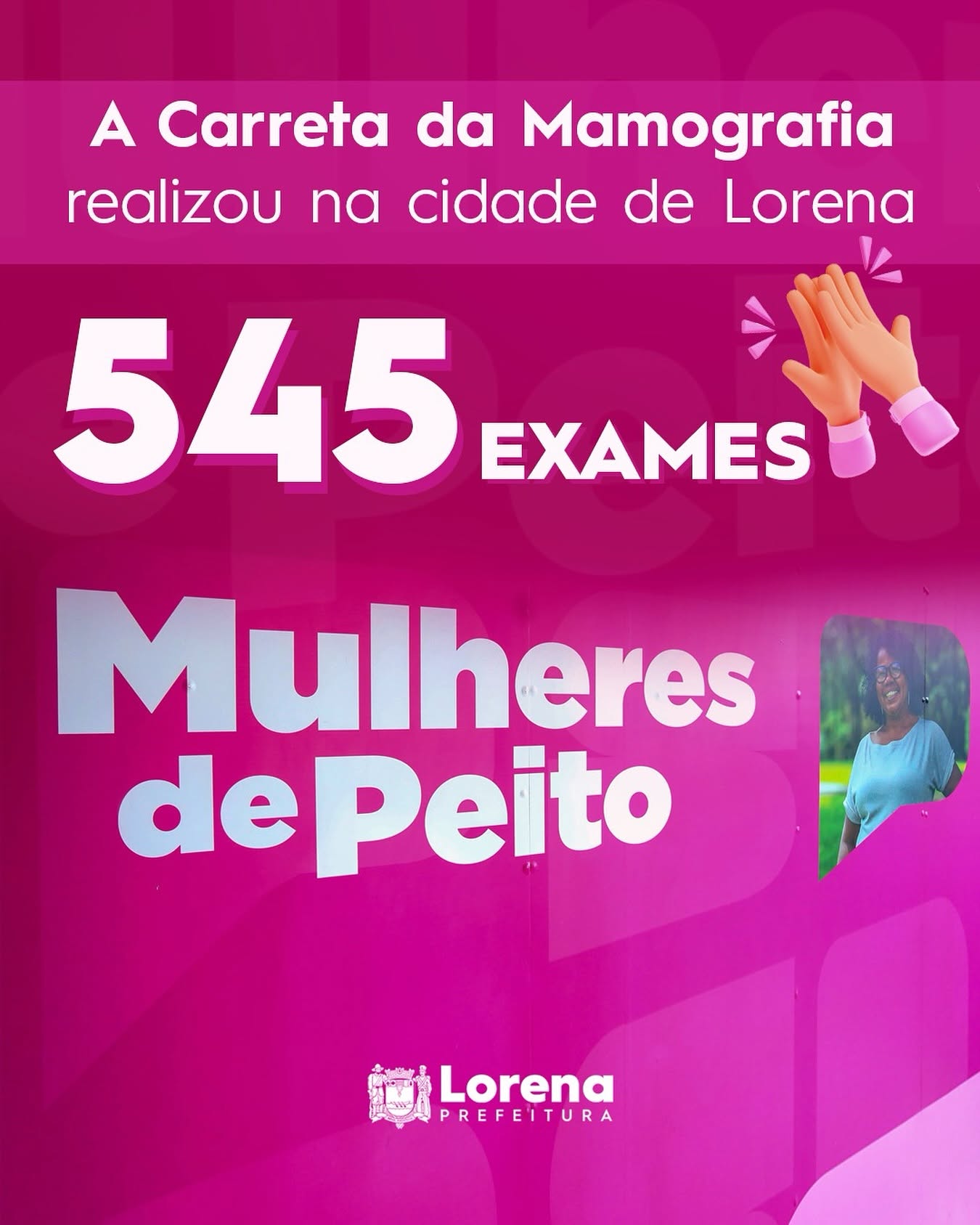 Carreta da Mamografia encerra jornada em Lorena com 545 exames realizados