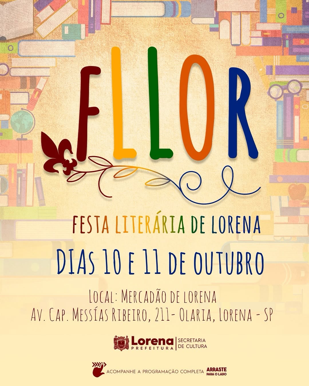 Está chegando a 2ª edição da FLLOR, a Festa Literária de Lorena