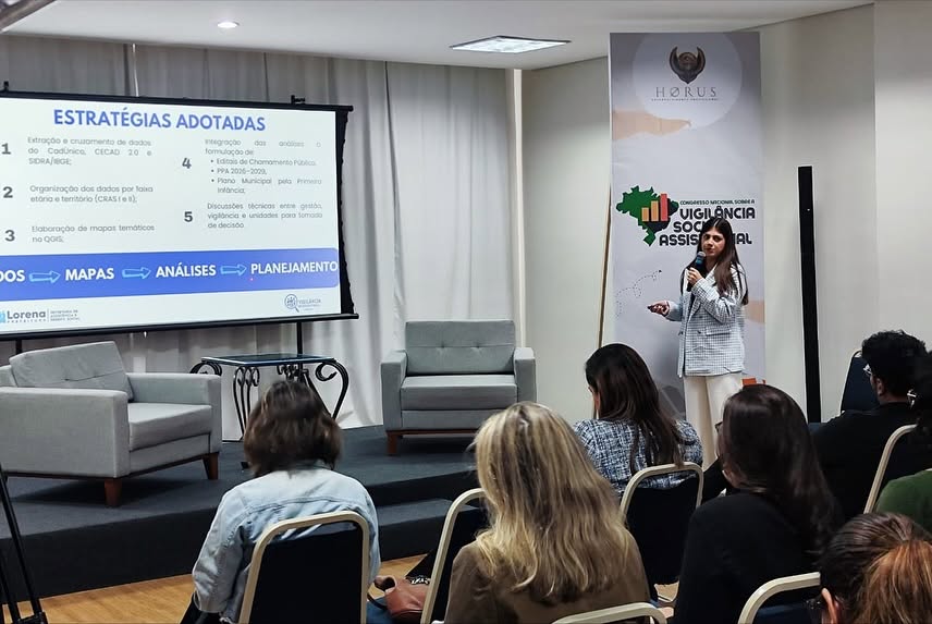 Lorena é destaque no Congresso Nacional da Vigilância Socioassistencial realizado em Curitiba