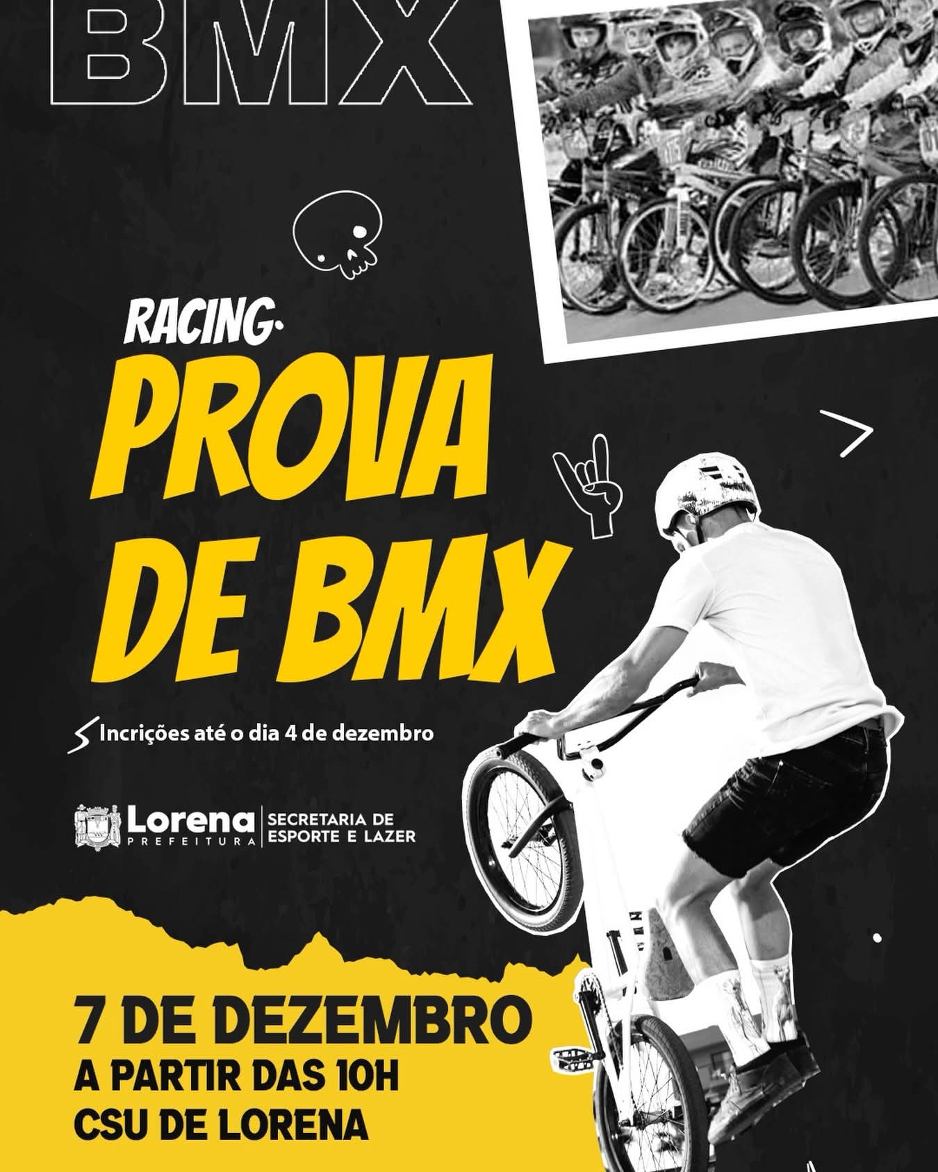 Participe da Prova de BMX Racing no CSU de Lorena