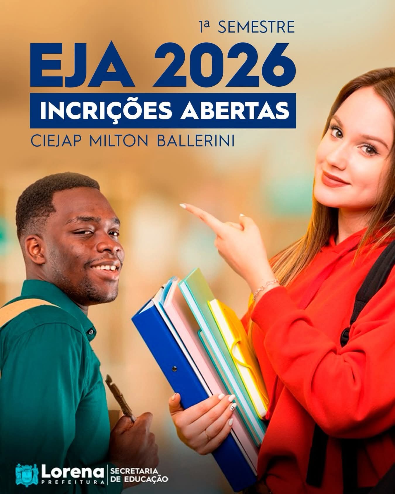 Prefeitura abre inscrições para a Educação de Jovens e Adultos (EJA)
