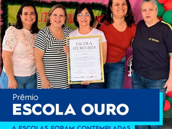Prêmio Escola Ouro é entregue a seis unidades escolares de Lorena
