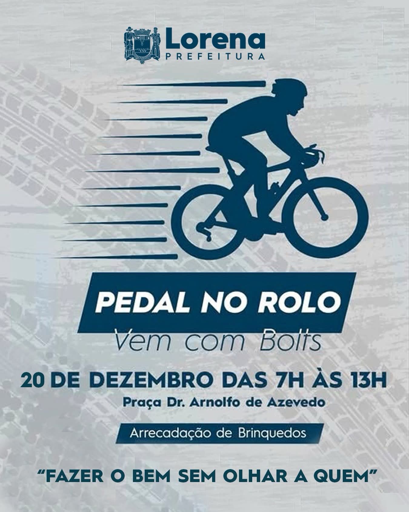 Evento ciclístico arrecada brinquedos para campanha solidária neste sábado (20), em Lorena