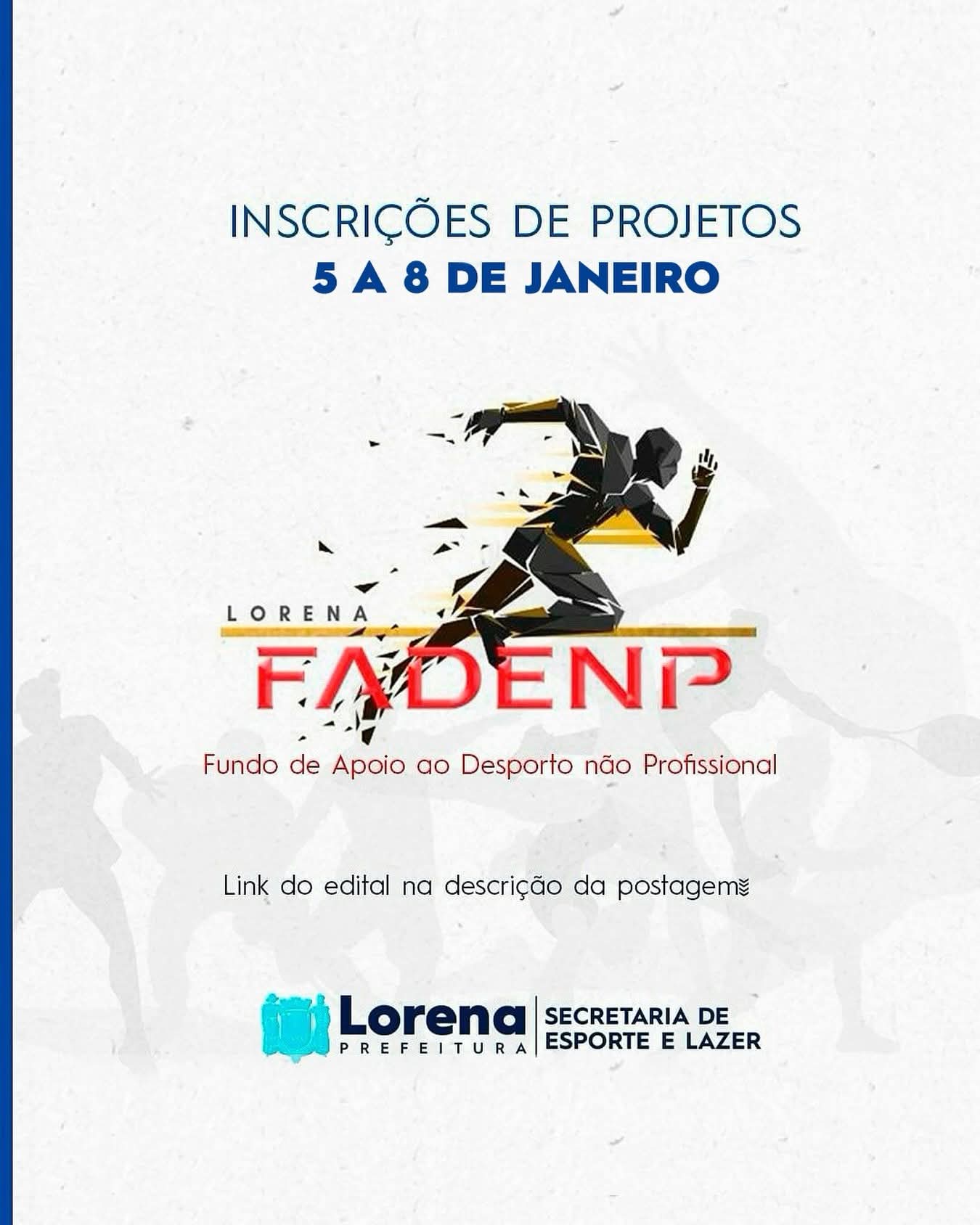 FADENP anuncia período de inscrições de Projetos Esportivos para o ano de 2026