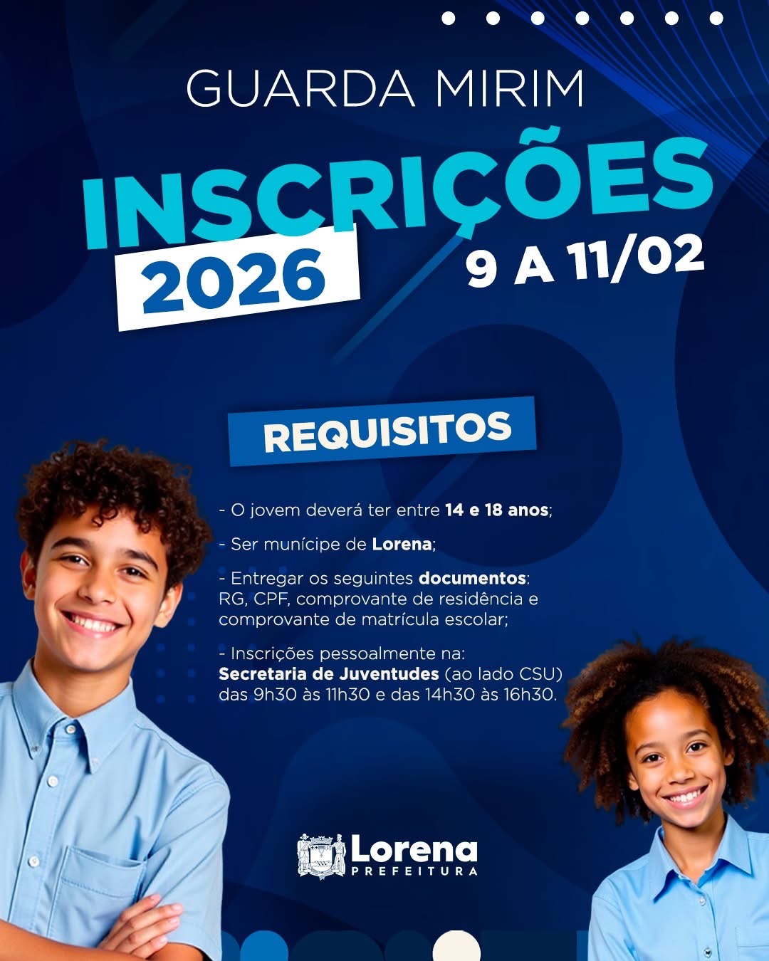 Guarda Mirim abre vagas em Lorena