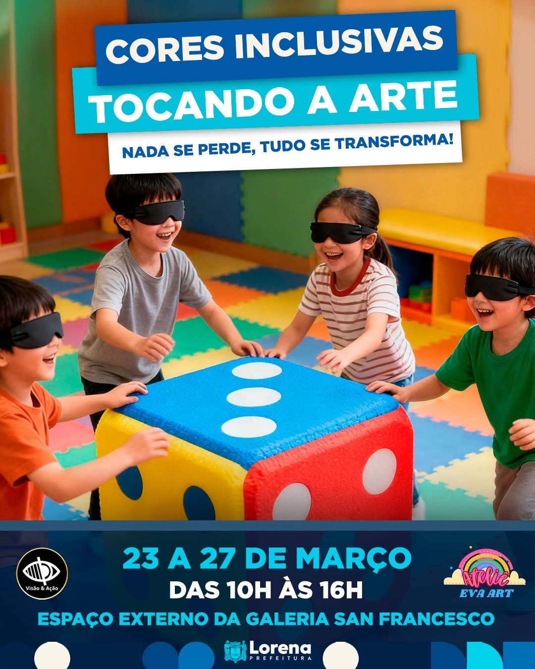 Lorena recebe exposição de artes “Cores Inclusivas”