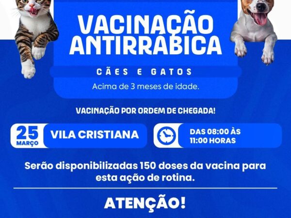 Ação de Vacinação Antirrábica em Piquete